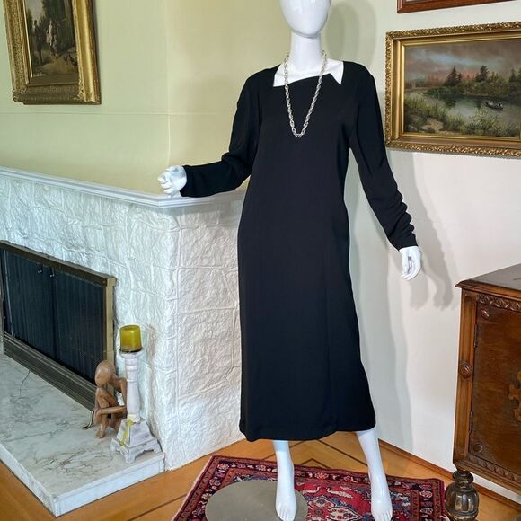 Jillian Welch Victoria Vintage LBD Midi Cocktail Dress Vintage - Picture 2 of 10